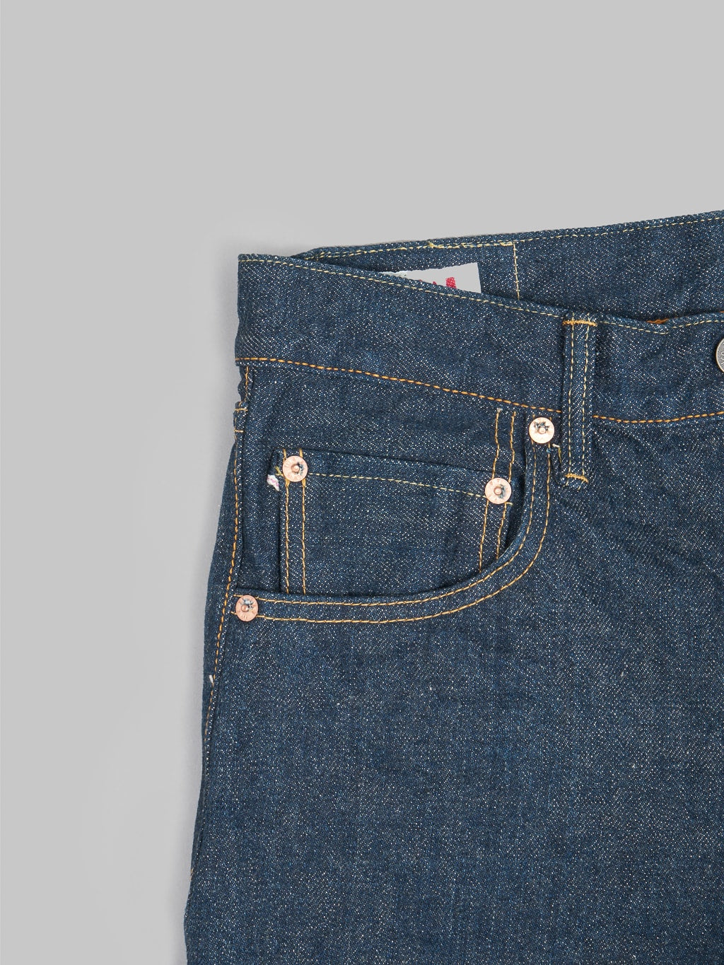 ONI Denim 902 Ishikawadai 15oz Jeans pocket rivets
