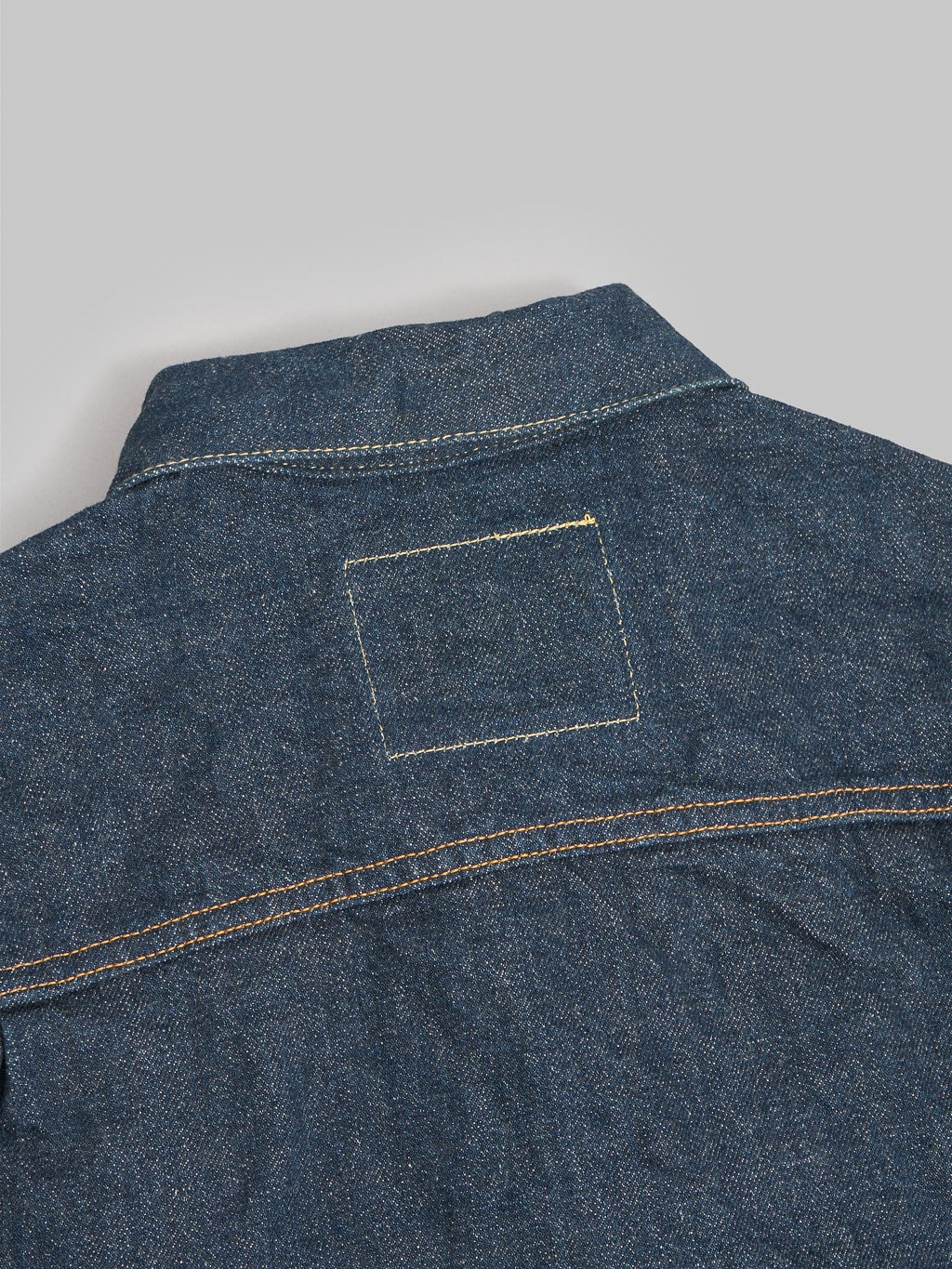 ONI Denim 02517 Ishikawadai 15 OZ Type II jacket back collar stitching
