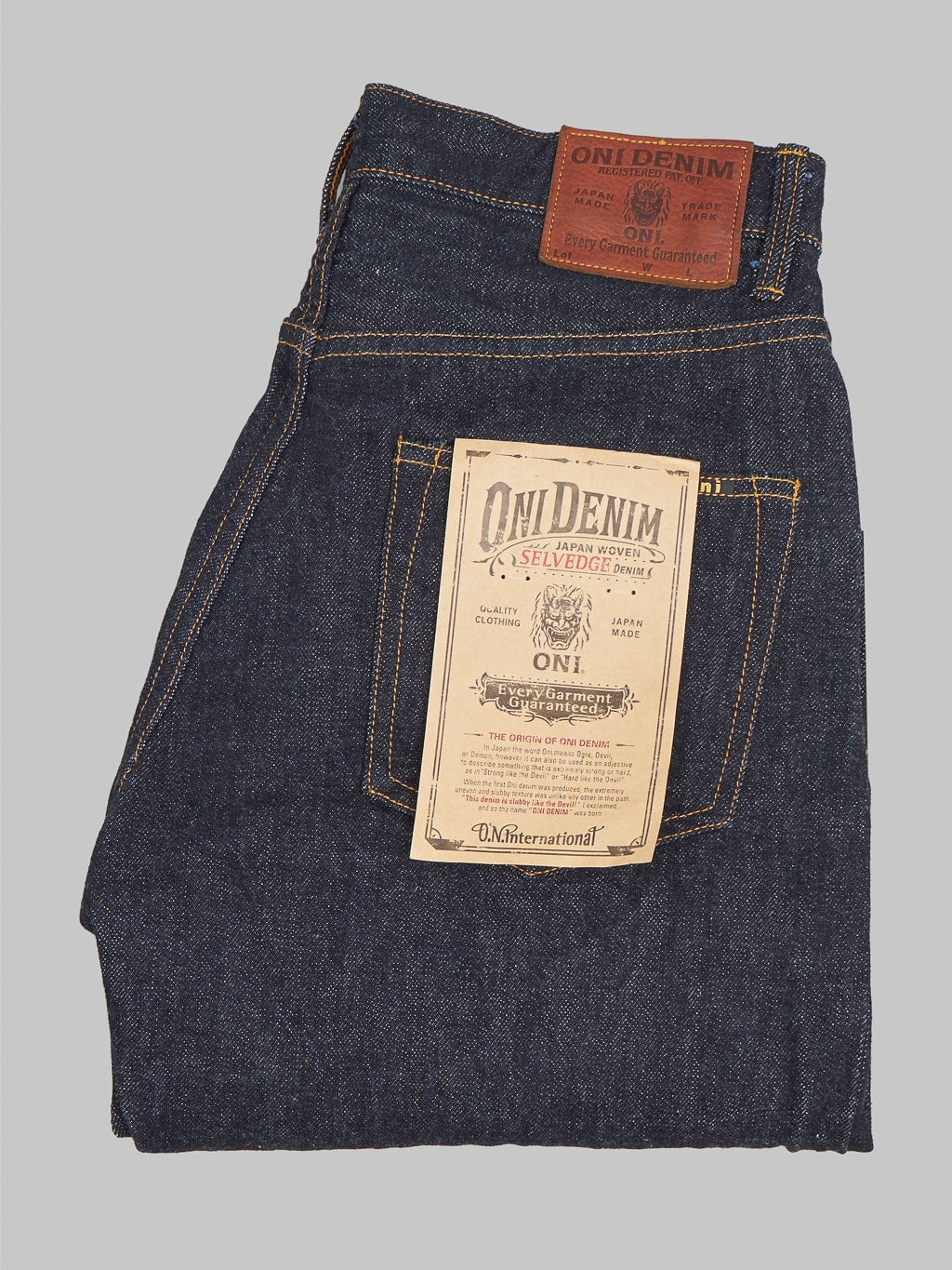 ONI Denim 200 Low Tension 15oz Wide Straight Jeans made in japan