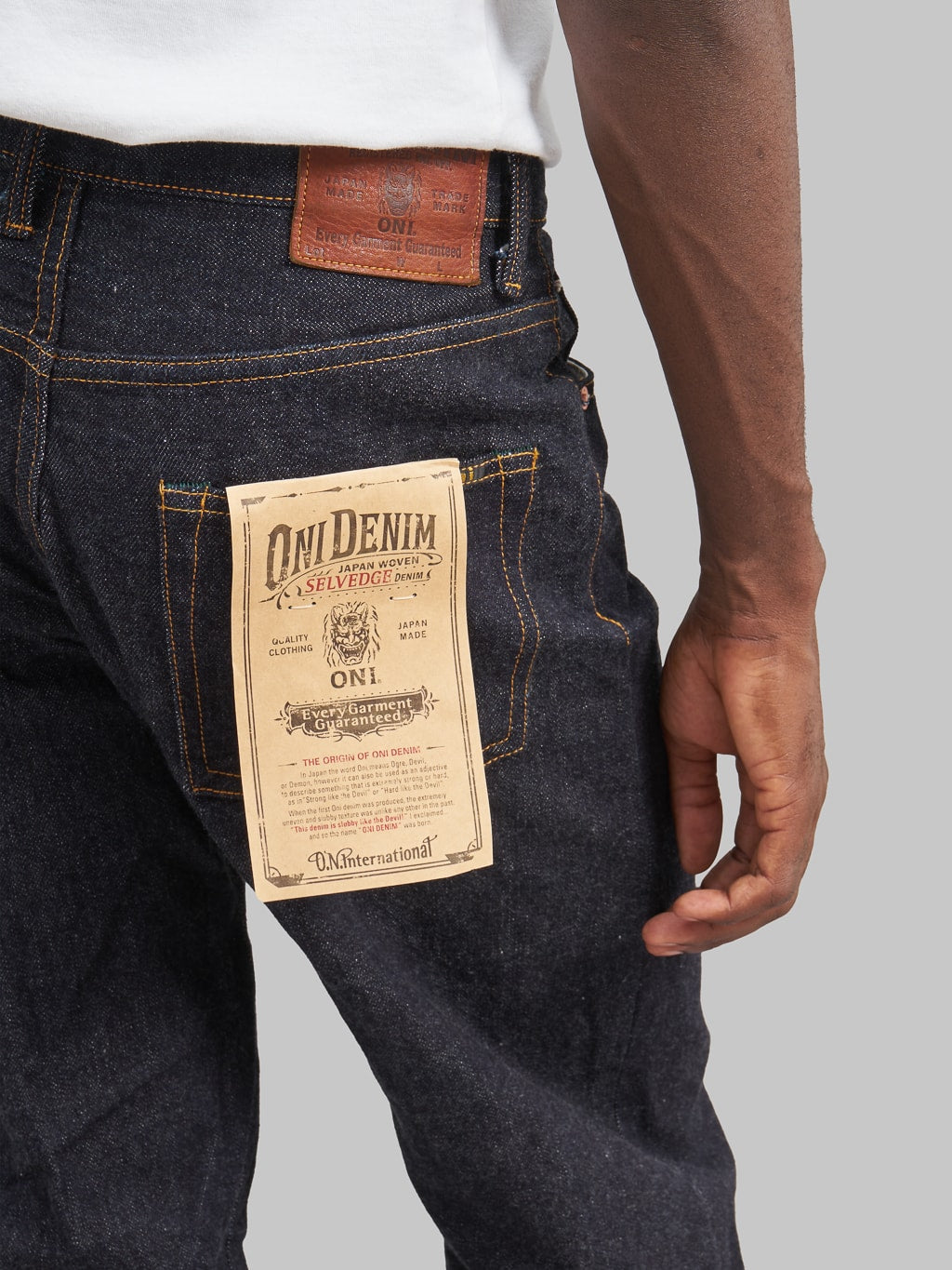 ONI Denim 222 Low Tension Super Wide Straight Jeans high rise