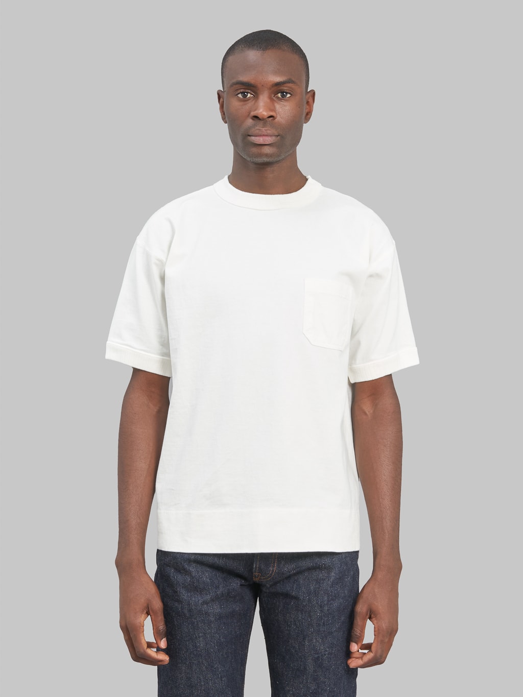 ONI Denim T01 8oz Loopwheeled Heavyweight T-Shirt White