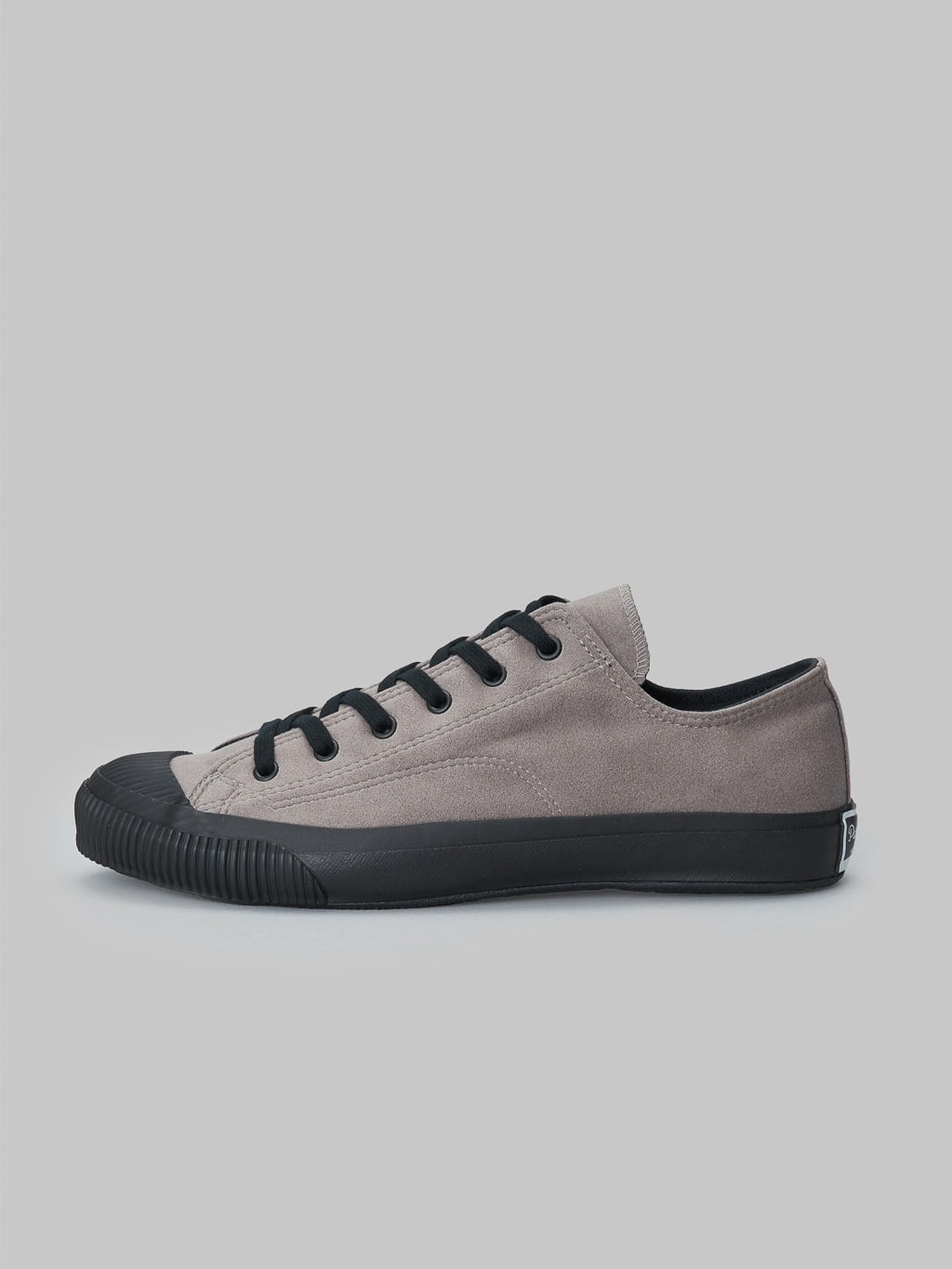 Pras shellcap low vegan sneakers suede grey black vulcanized