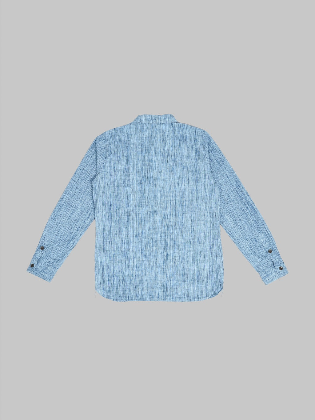 Pure Blue Japan 2223-ID Kasuri Chambray Regular Shirt Indigo