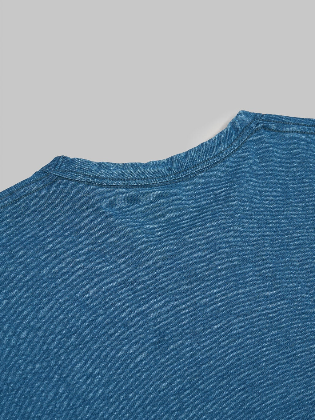 Pure Blue Japan SS5011 Greencast Indigo Dyed Crewneck TShirt cotton fabric