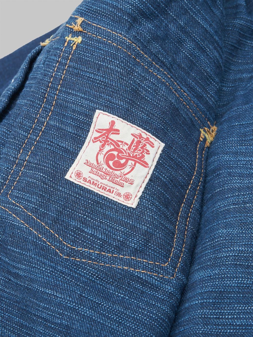Samurai Jeans S552AIW-25TH "25th Anniversary AI-Shogun" Double Natural Indigo Type II Jacket