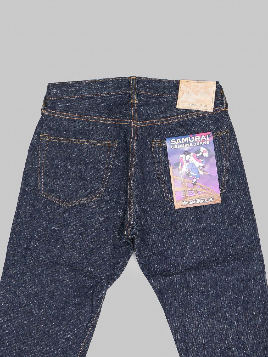 Samurai Jeans S0255XX Ushiwaka 15oz Slim Tapered jeans back pockets