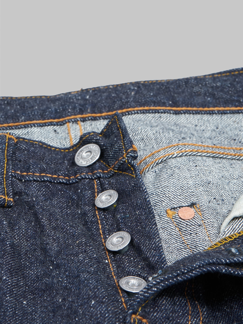 Samurai Jeans S0255XX Ushiwaka 15oz Slim Tapered jeans silver buttons
