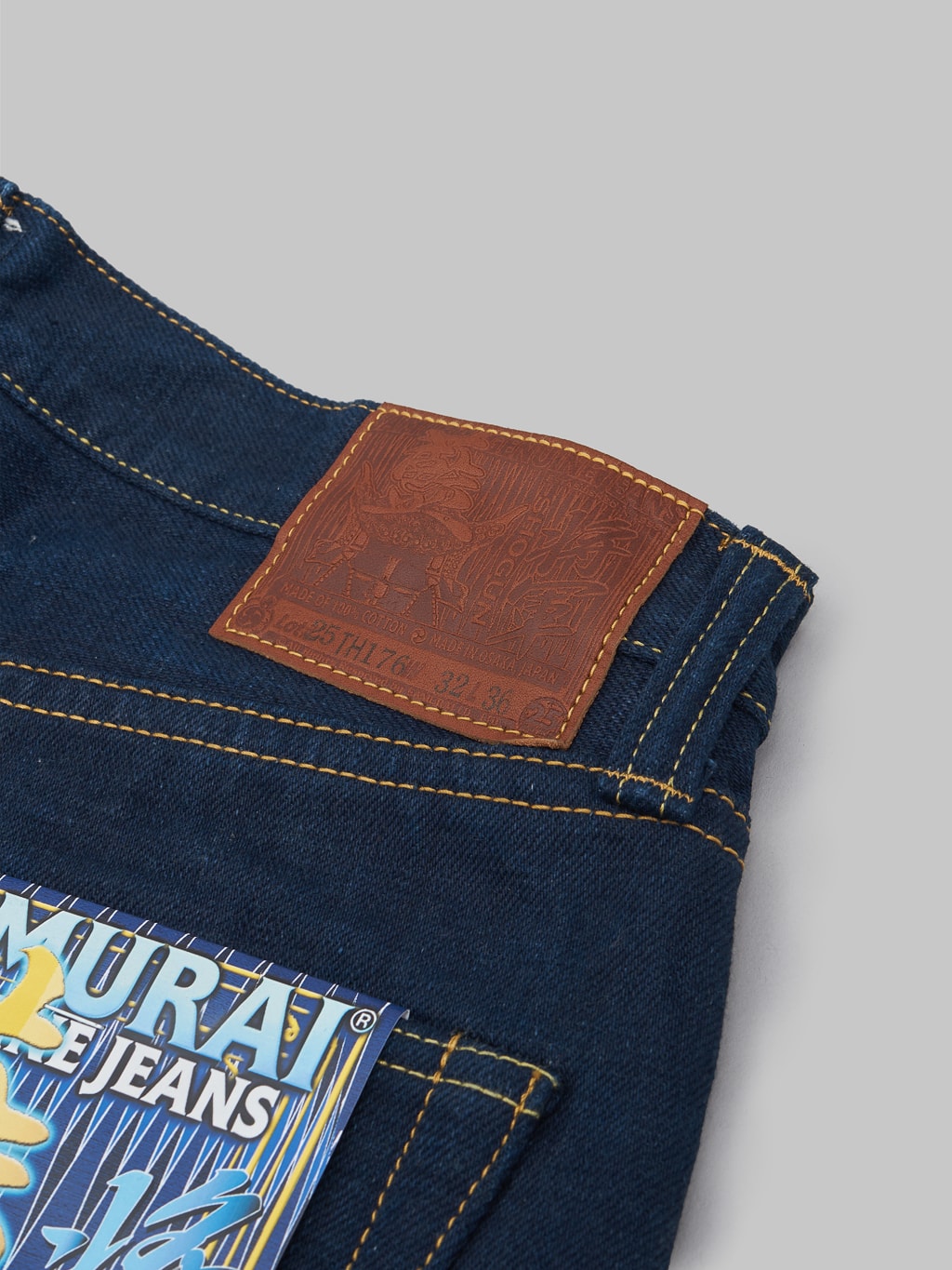 Samurai Jeans S500AIW-25TH "25th Anniversary AI-Shogun" Double Natural Indigo Regular Straight Jeans