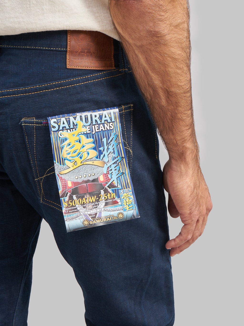 Samurai Jeans S500AIW-25TH "25th Anniversary AI-Shogun" Double Natural Indigo Regular Straight Jeans