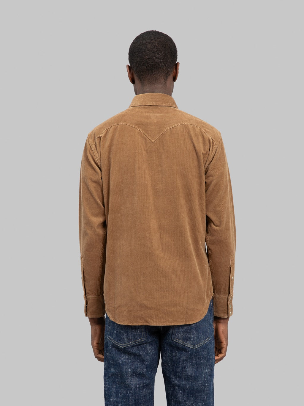 Stevenson Overall Co. Cody Shirt Beige Corduroy