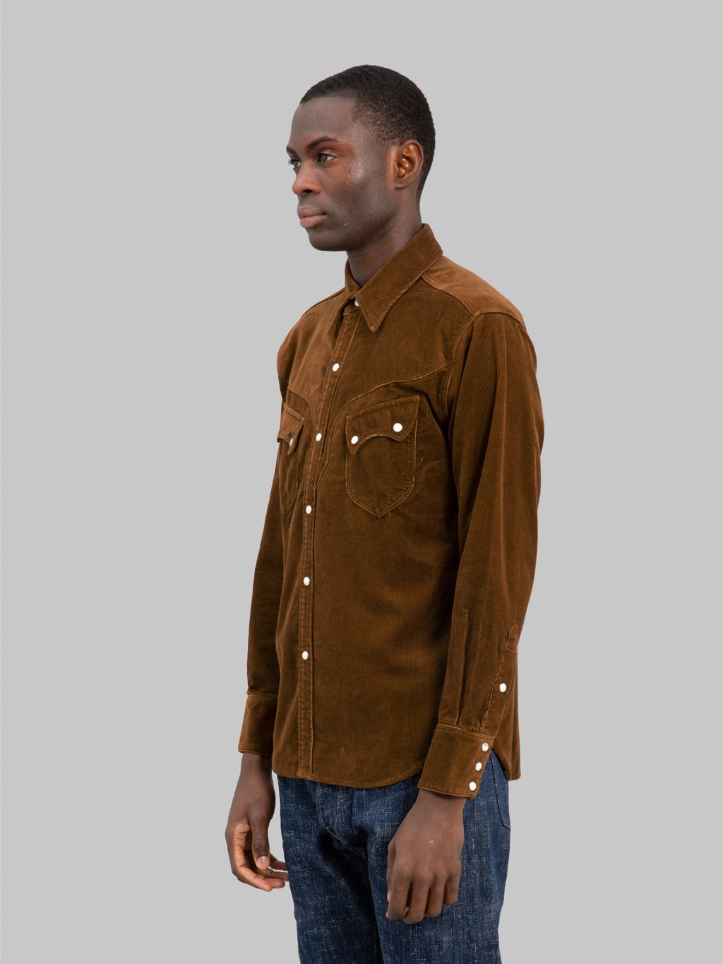 Stevenson Overall Co. Cody Shirt Brown Corduroy