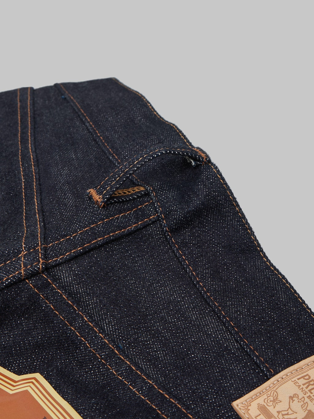 Studio DArtisan Suvin Gold D1755 Regular Straight Narrow Jeans belt loop