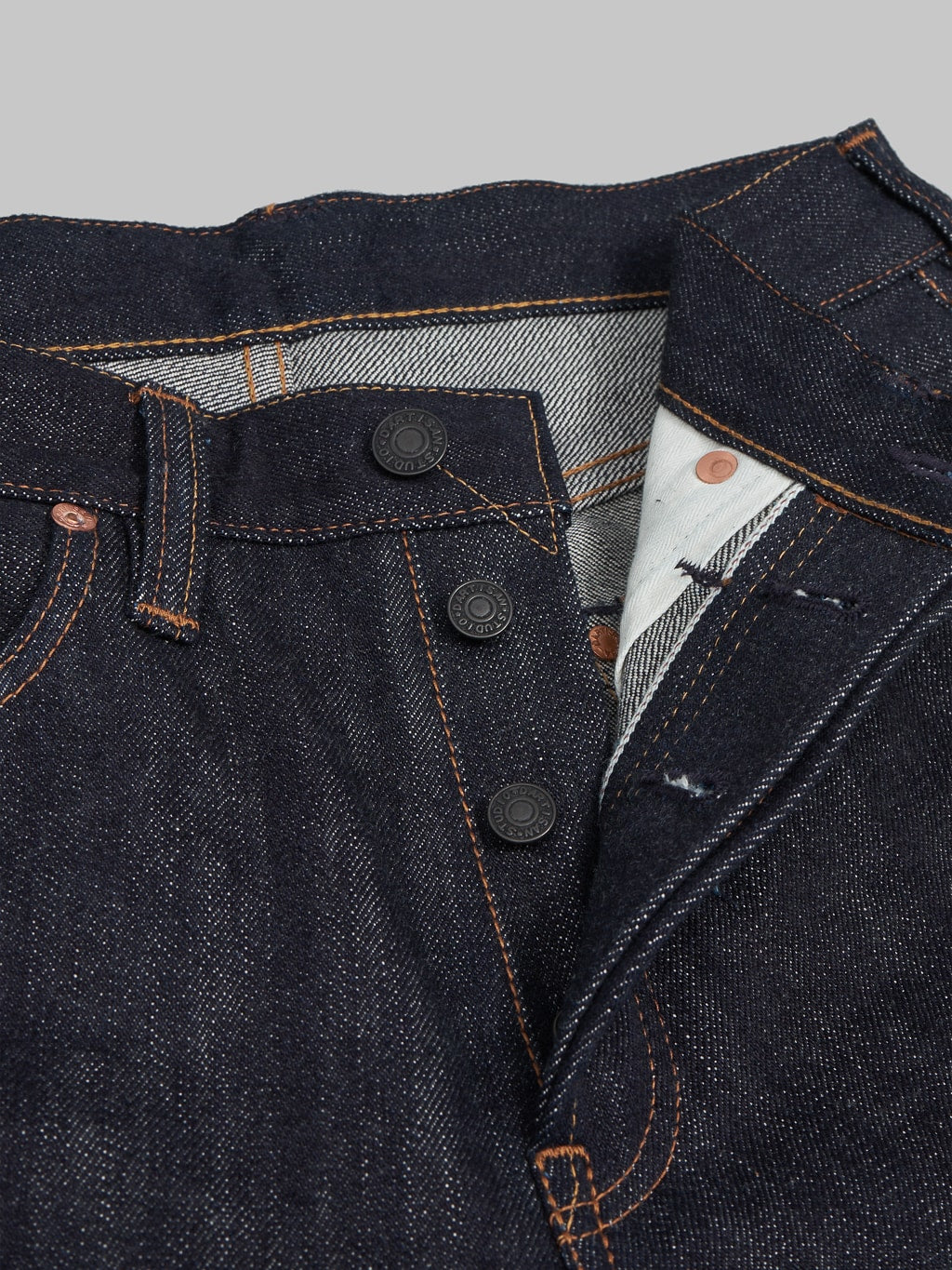 Studio DArtisan Suvin Gold D1755 Regular Straight Narrow Jeans steel buttons