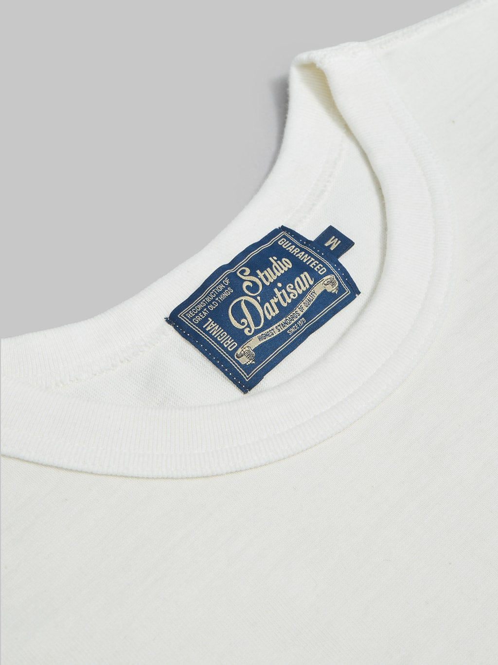Studio DArtisan Suvin Gold Loopwheeled Tshirt white label