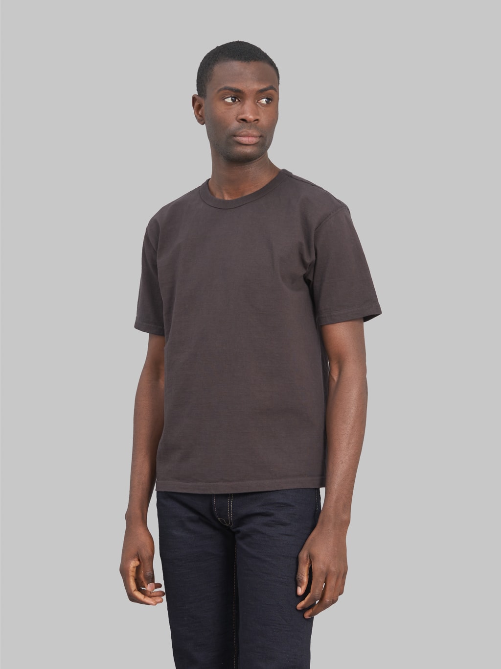 Studio D'Artisan 9913 Loopwheel T-Shirt Charcoal Black