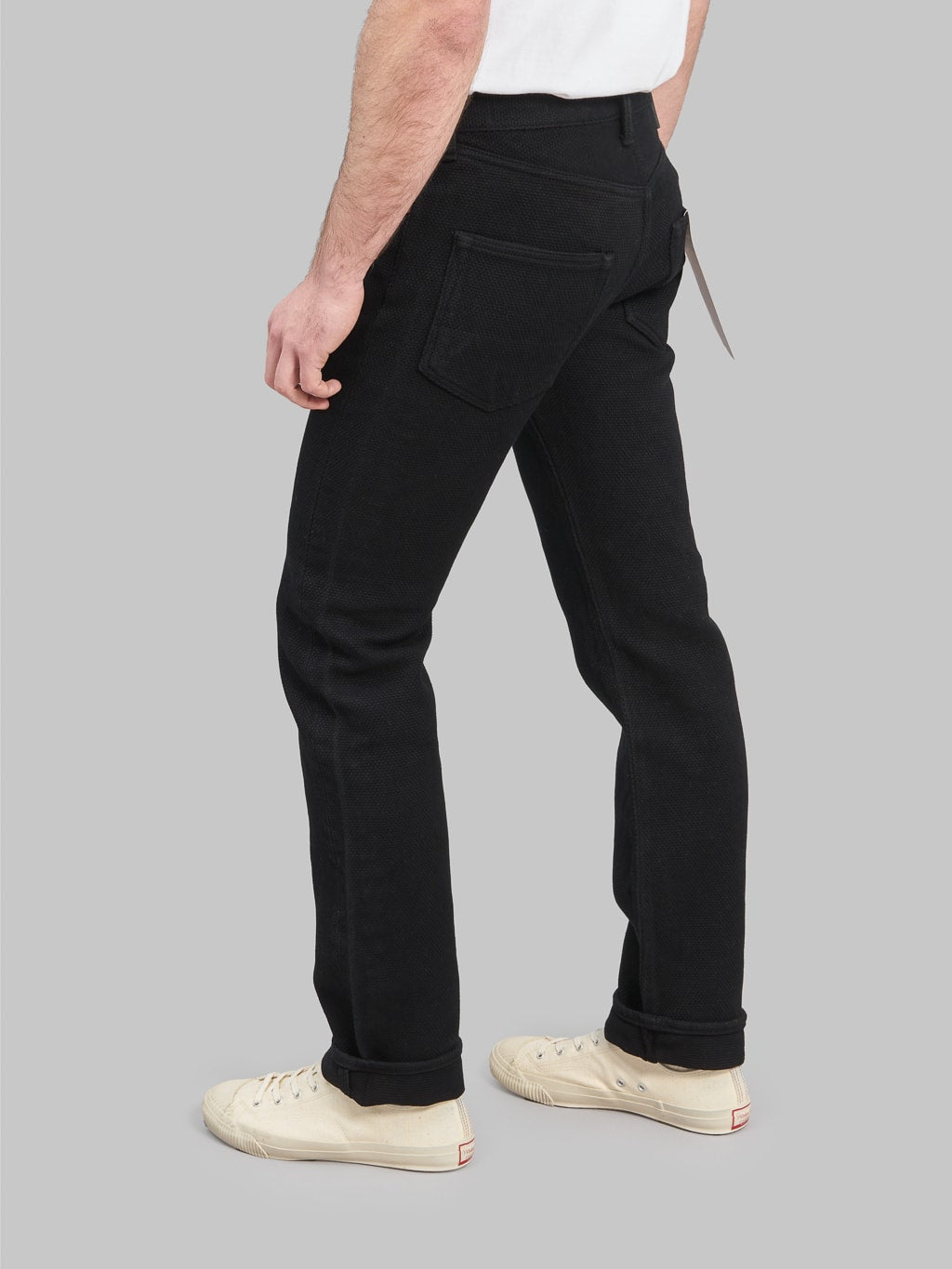 Studio DArtisan SD1877 Kurozome Black 14oz Sashiko Slim Straight Jeans fitting