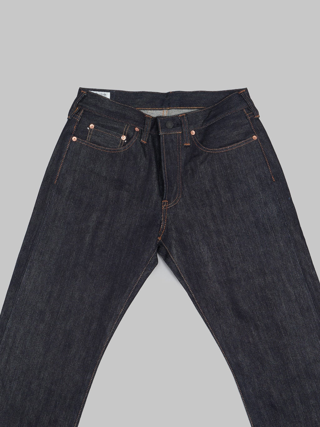Studio dartisan suvin gold relaxed tapered jeans front view