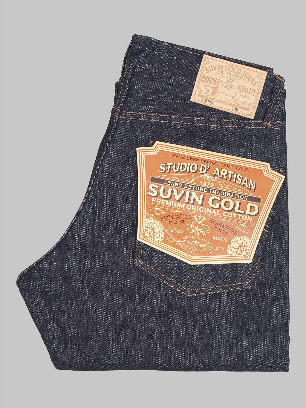 Studio dartisan suvin gold relaxed tapered jeans japan made