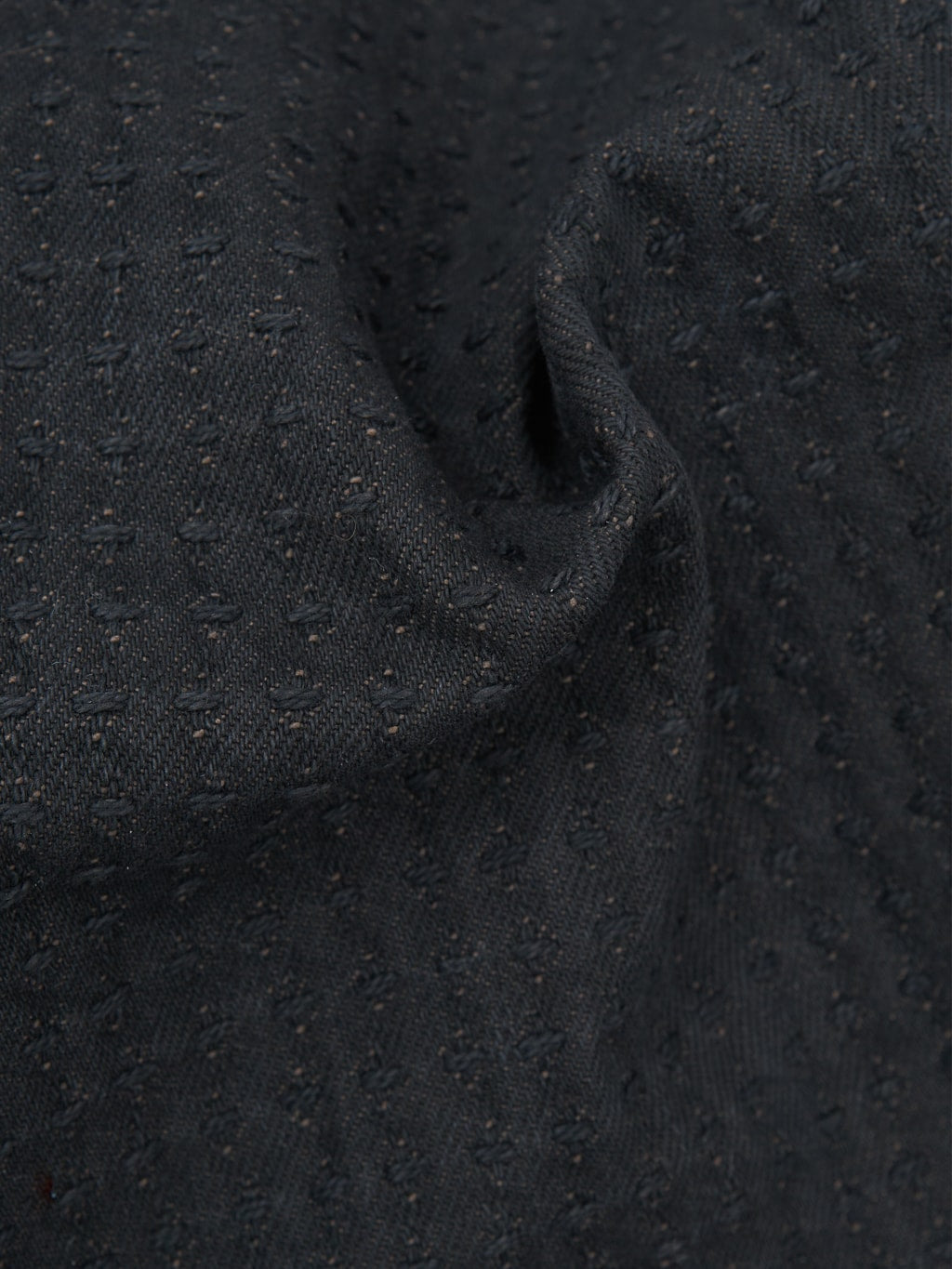 Studio DArtisan amami dorozome sashiko denim brown Relaxed Tapered jeans  texture