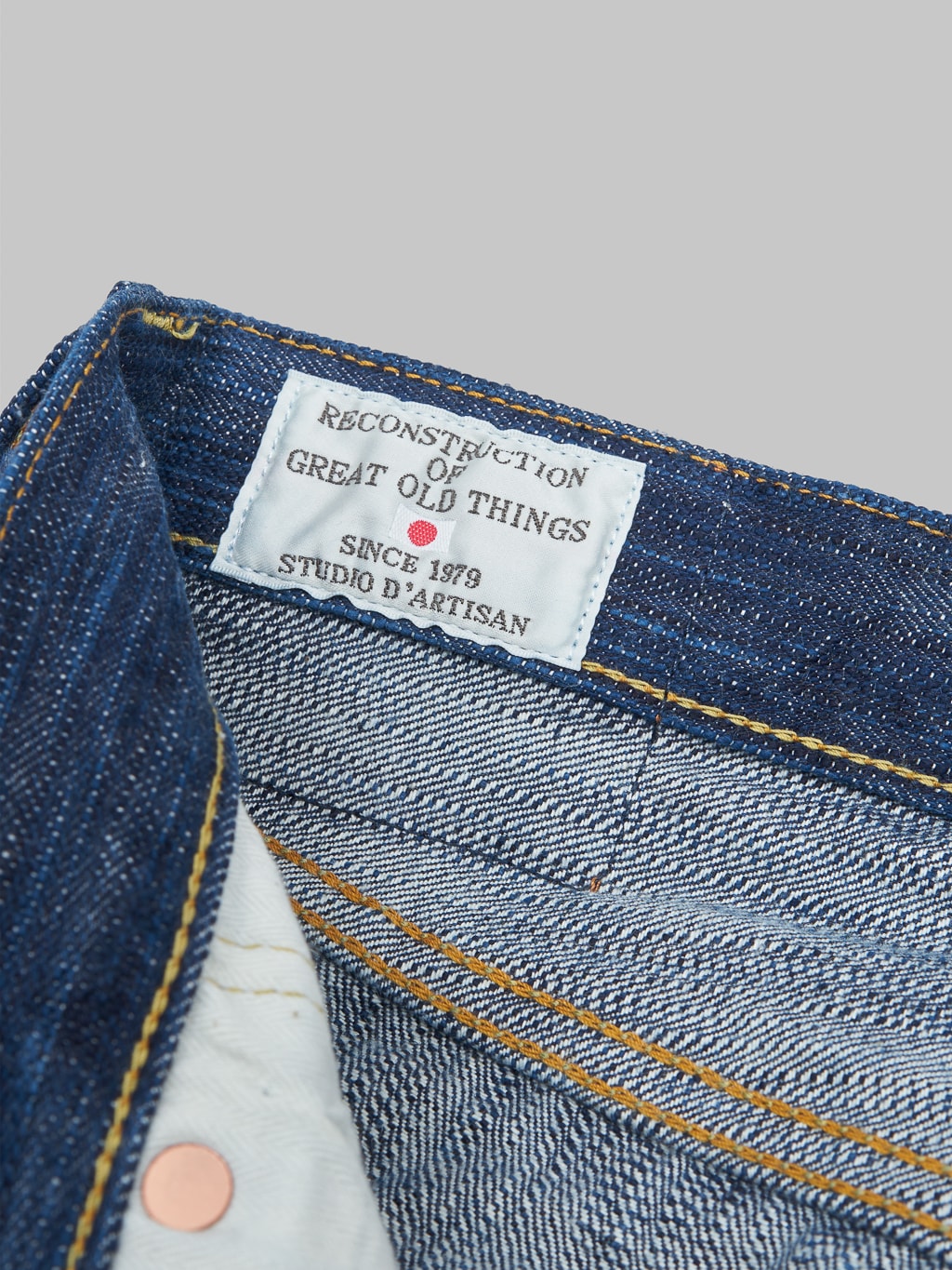 Studio dartisan tokushima awa shoai regular straight jeans brand tag