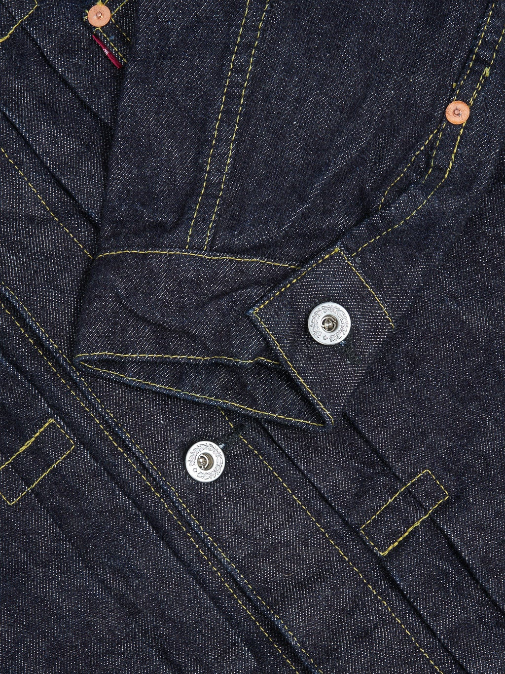 tcb 40s denim jacket sleeve cuff stitching