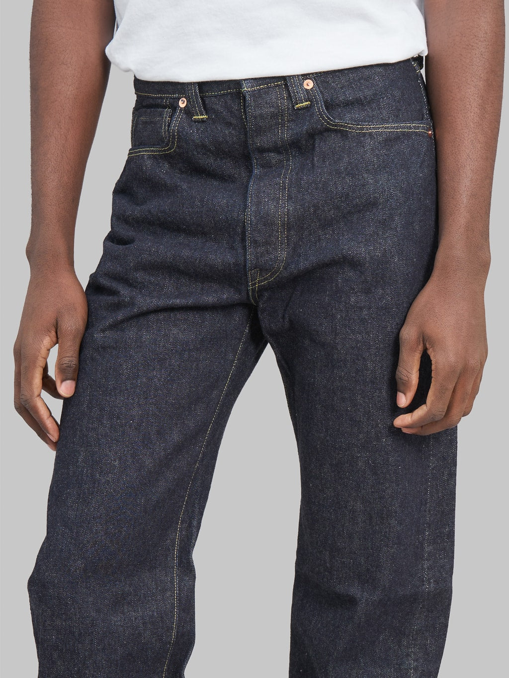 tcb s40s regular straight jeans front fit