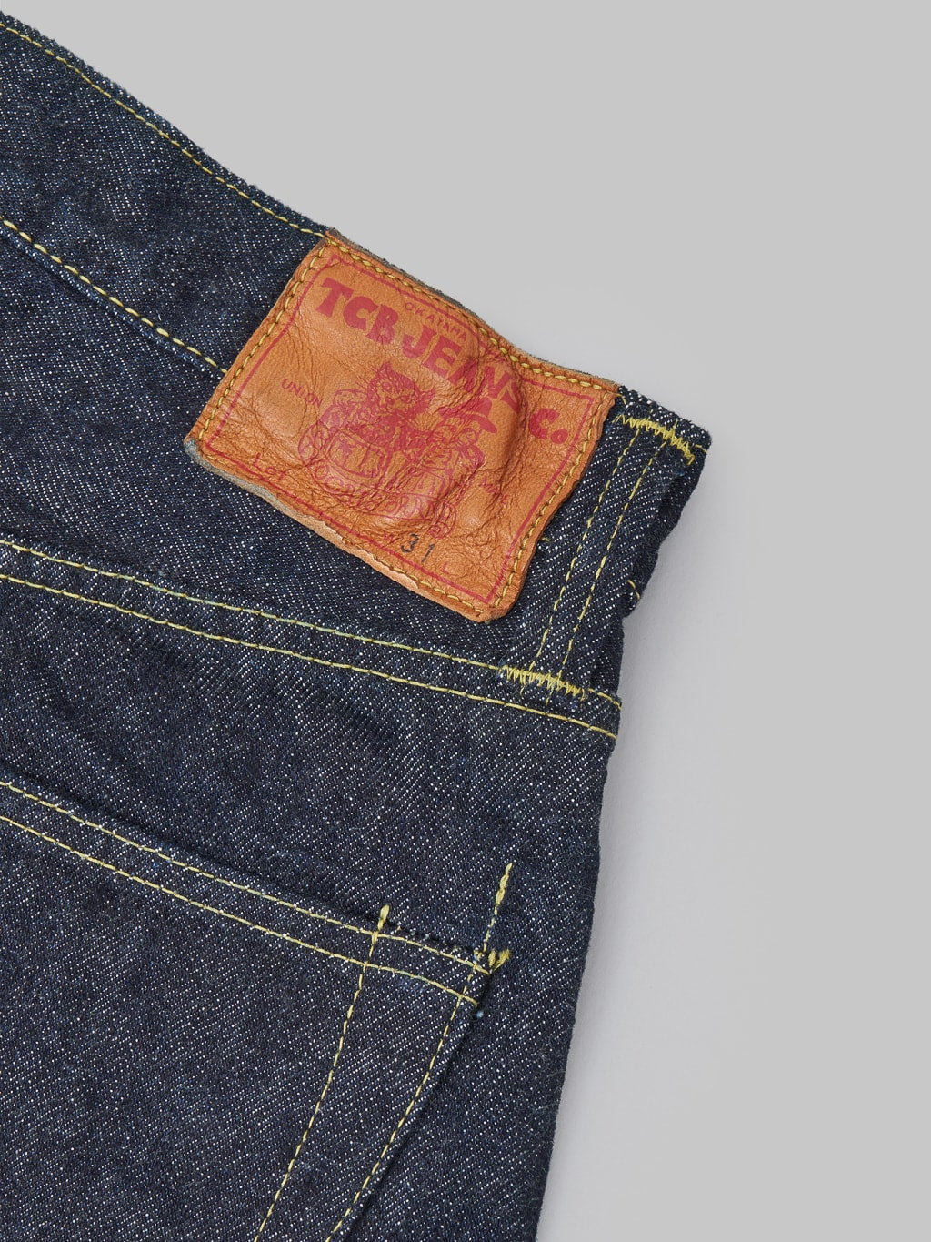 tcb s40s regular straight jeans brand patch