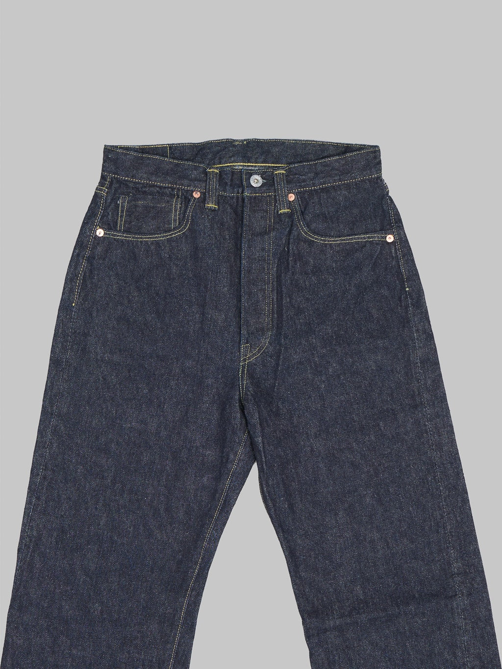 tcb s40s regular straight jeans front waist