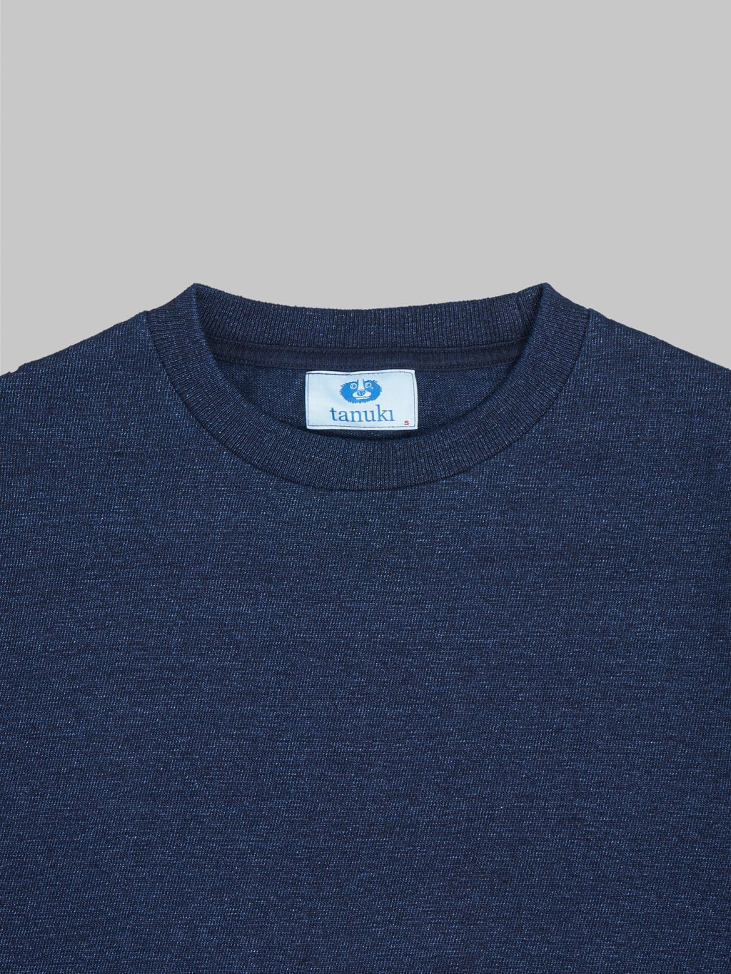 Tanuki HSS Heavy Shinkai Indigo Longsleeve TShirt collar