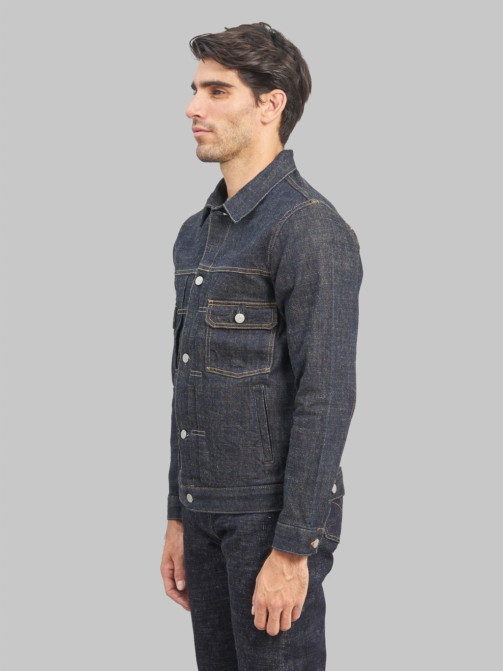 Tanuki soga selvedge denim type II jacket side fit