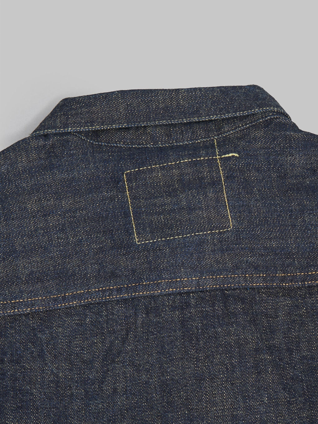 Tanuki soga selvedge denim type II jacket chain stitching