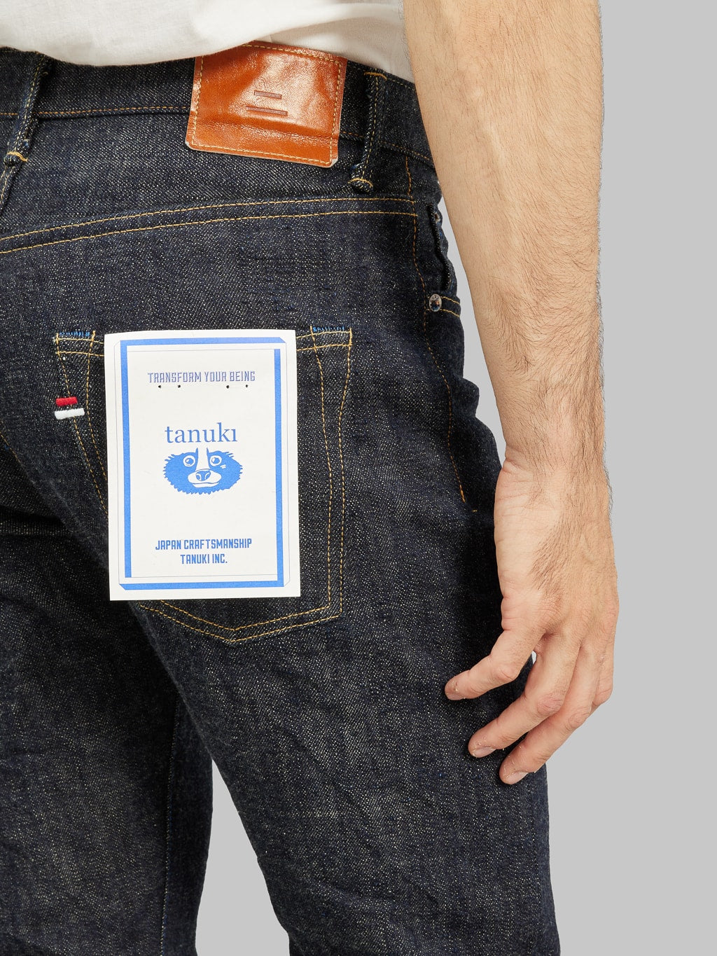 Tanuki Zetto Benkei High Tapered Jeans flasher pocket