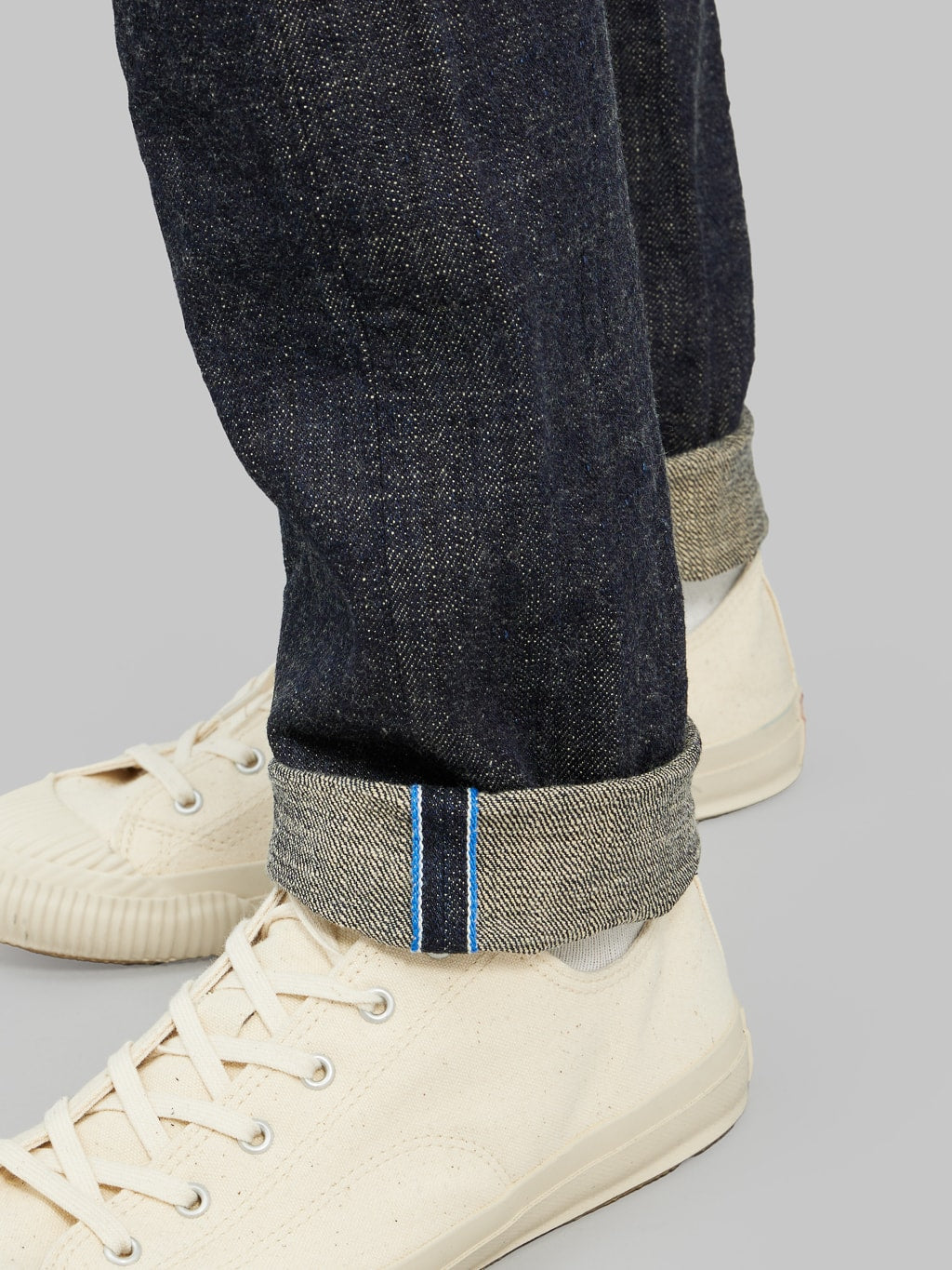 Tanuki Zetto Benkei High Tapered Jeans selvedge detail