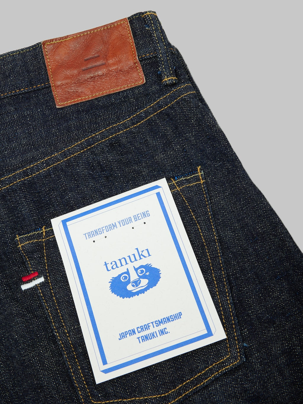 Tanuki Zetto Benkei High Tapered Jeans brand pocket flasher