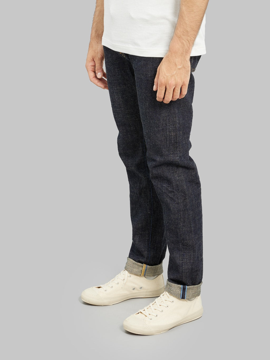 Tanuki Zetto Benkei High Tapered Jeans side fit
