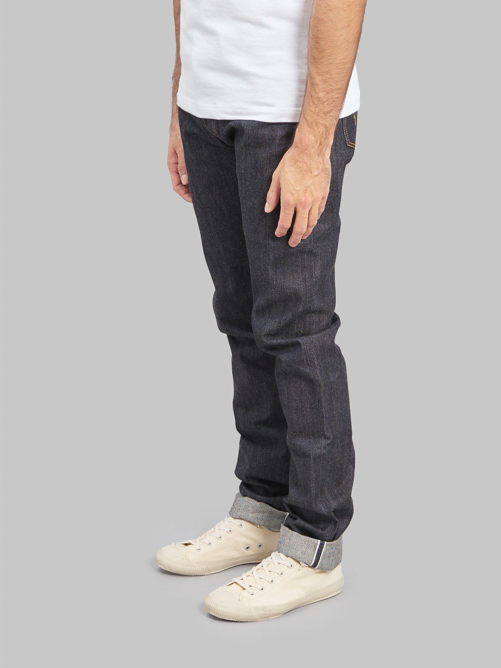 The Flat Head D306 Tight Tapered selvedge Jeans side