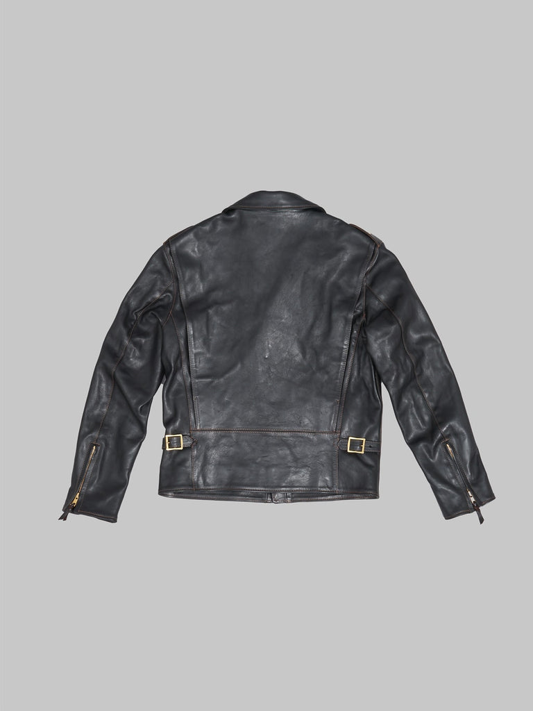 The Flat Head Horsehide Double Rider's Jacket Black – Redcast