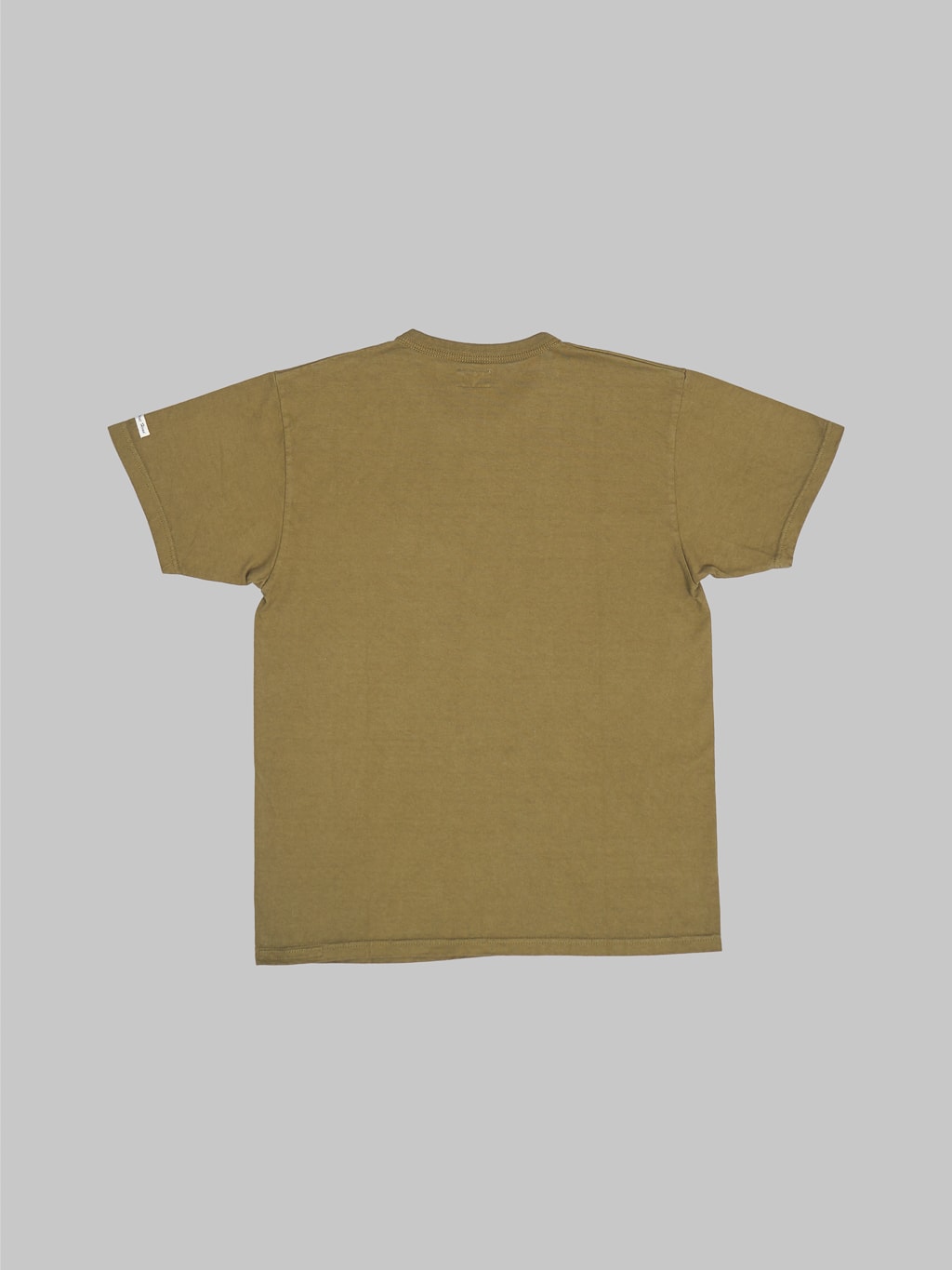 The Flat Head Loopwheeled Heavyweight Plain T-Shirt Olive