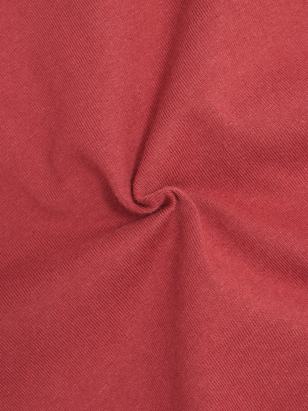 The Flat Head Loopwheeled Heavyweight Plain T-Shirt Light Red