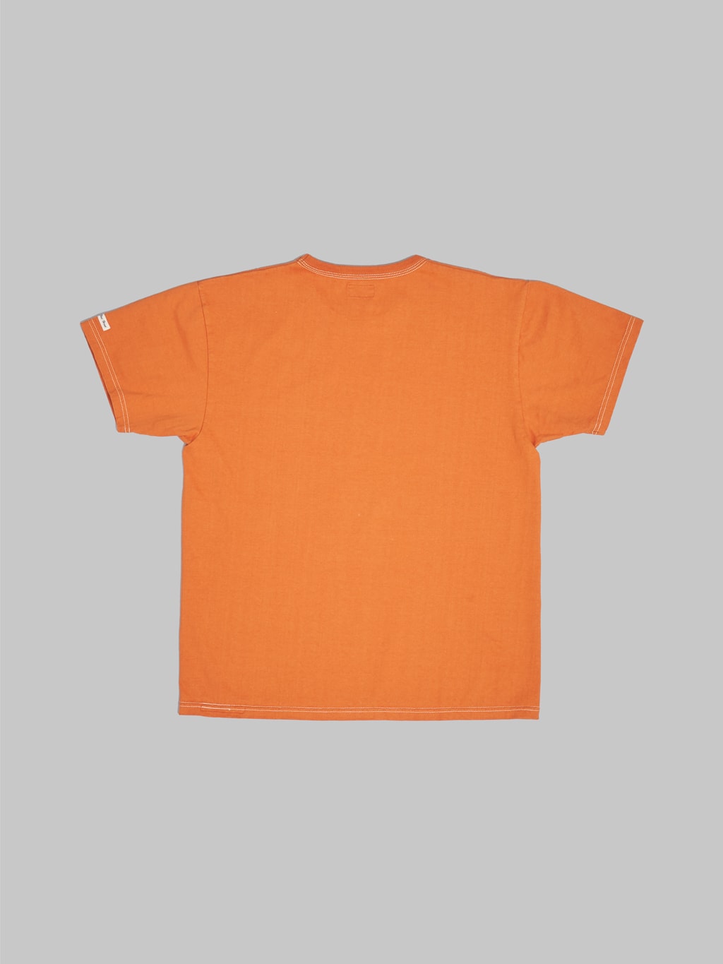 The Flat Head Loopwheeled Heavyweight Plain TShirt Dark Orange back