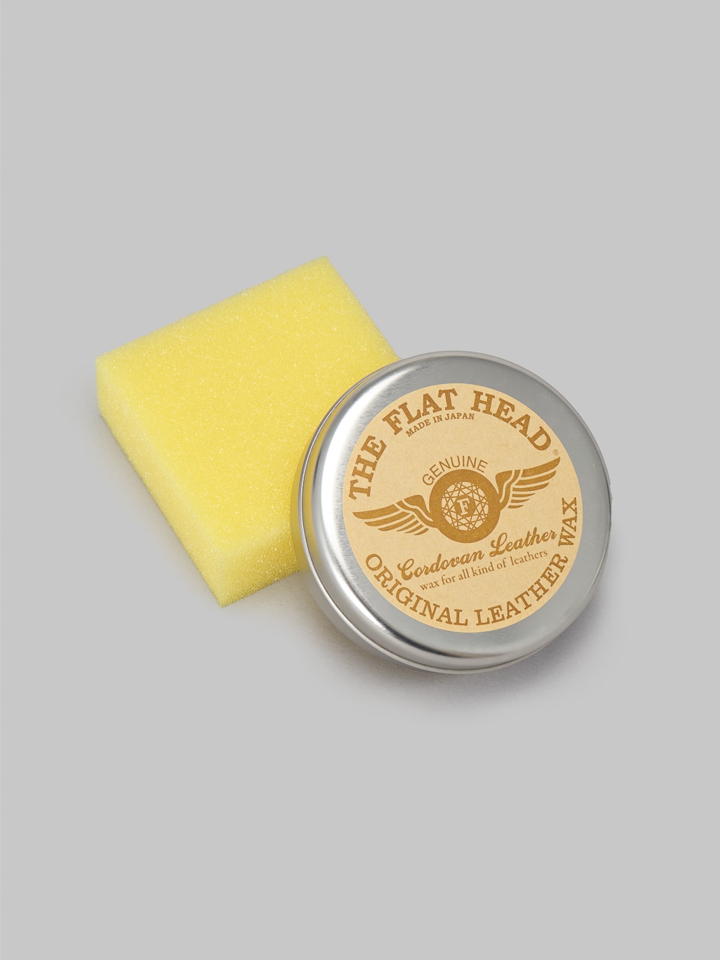 The Flat Head Original Leather Wax Application Sponge