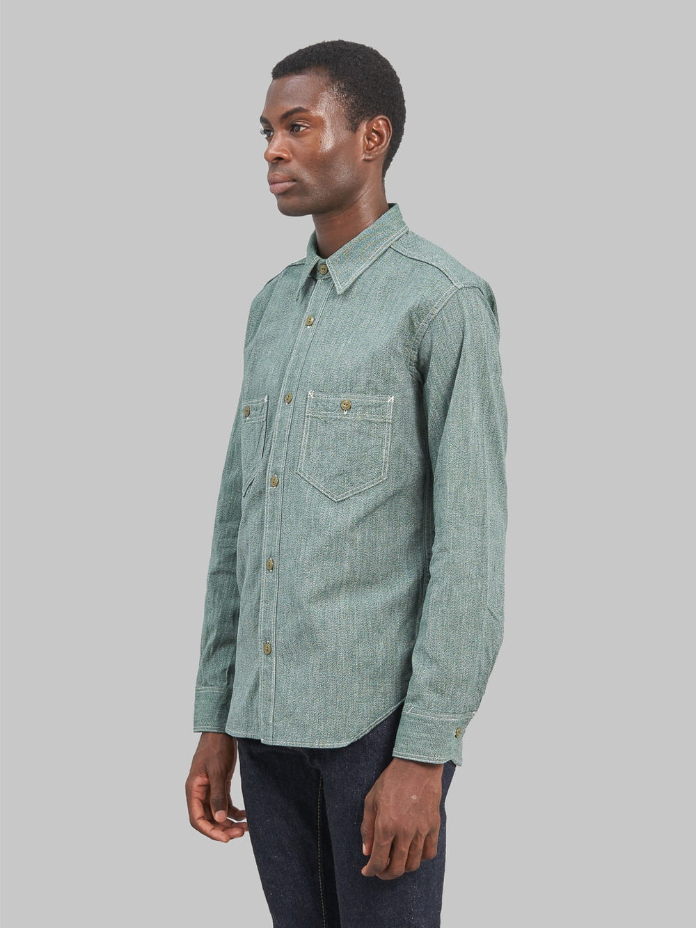 The Rite Stuff Atlas Salt & Pepper Work Shirt Sage