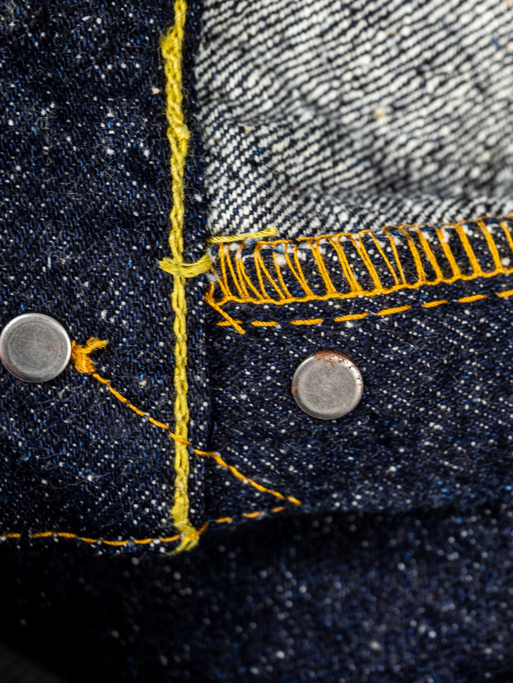 The Strike Gold Keep Earth Natural Indigo Jeans buttons interior