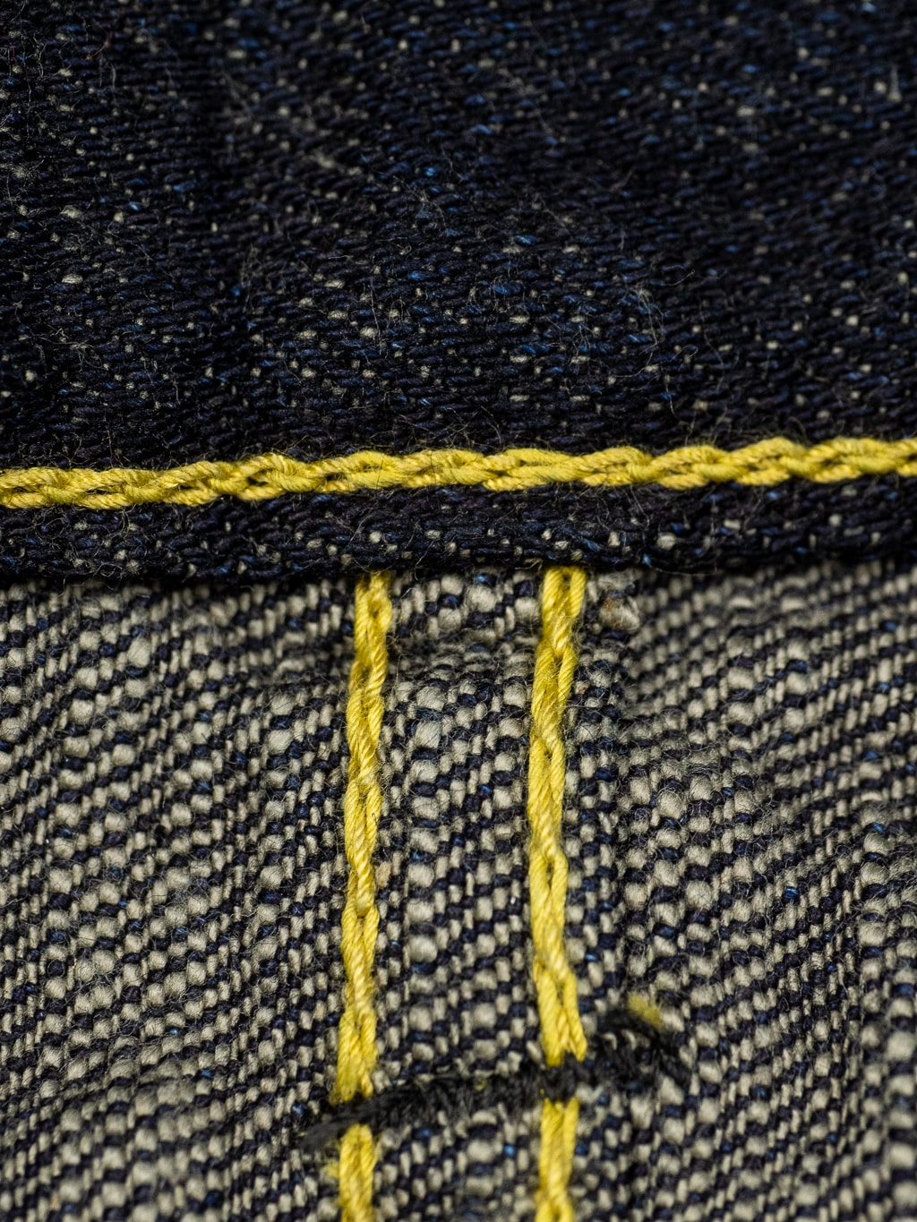 The Strike Gold Slub Weft Slim Jeans fit chain stitching