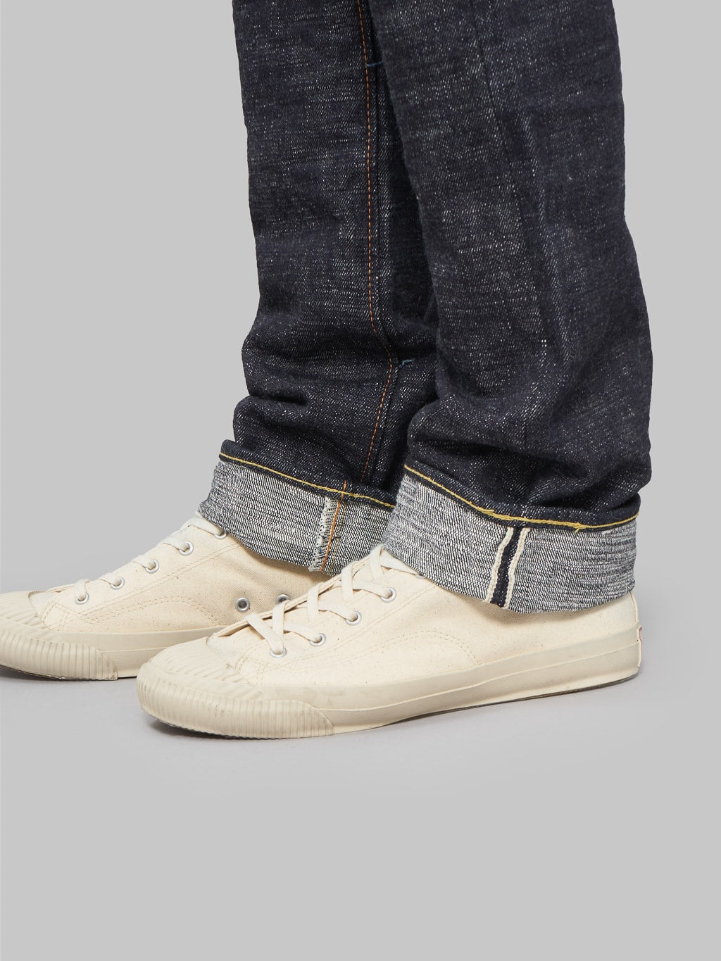 The Strike Gold 7109 Ultra Slubby Slim Tapered Jeans closeup