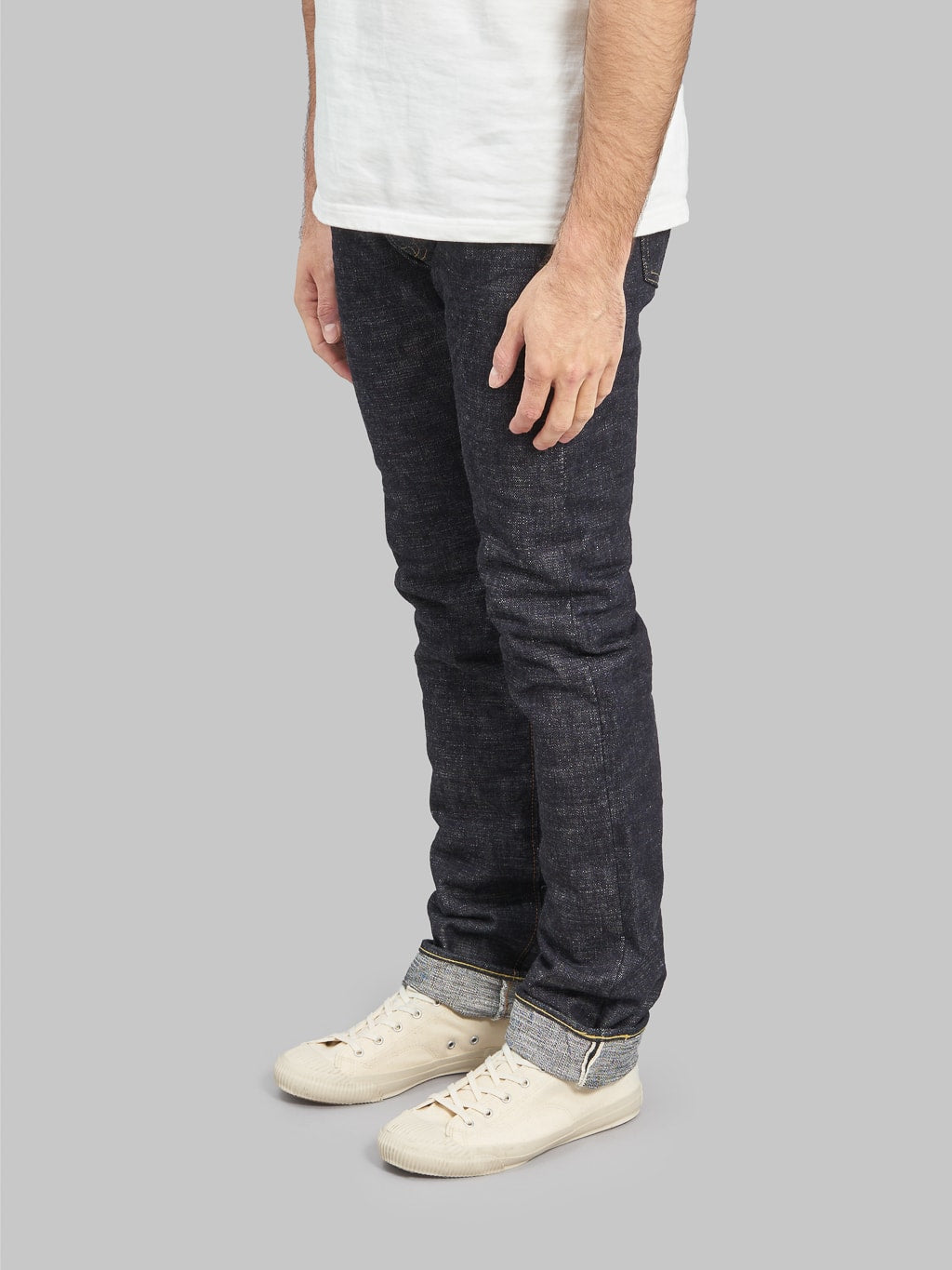 The Strike Gold 7109 Ultra Slubby Slim Tapered Jeans side fit