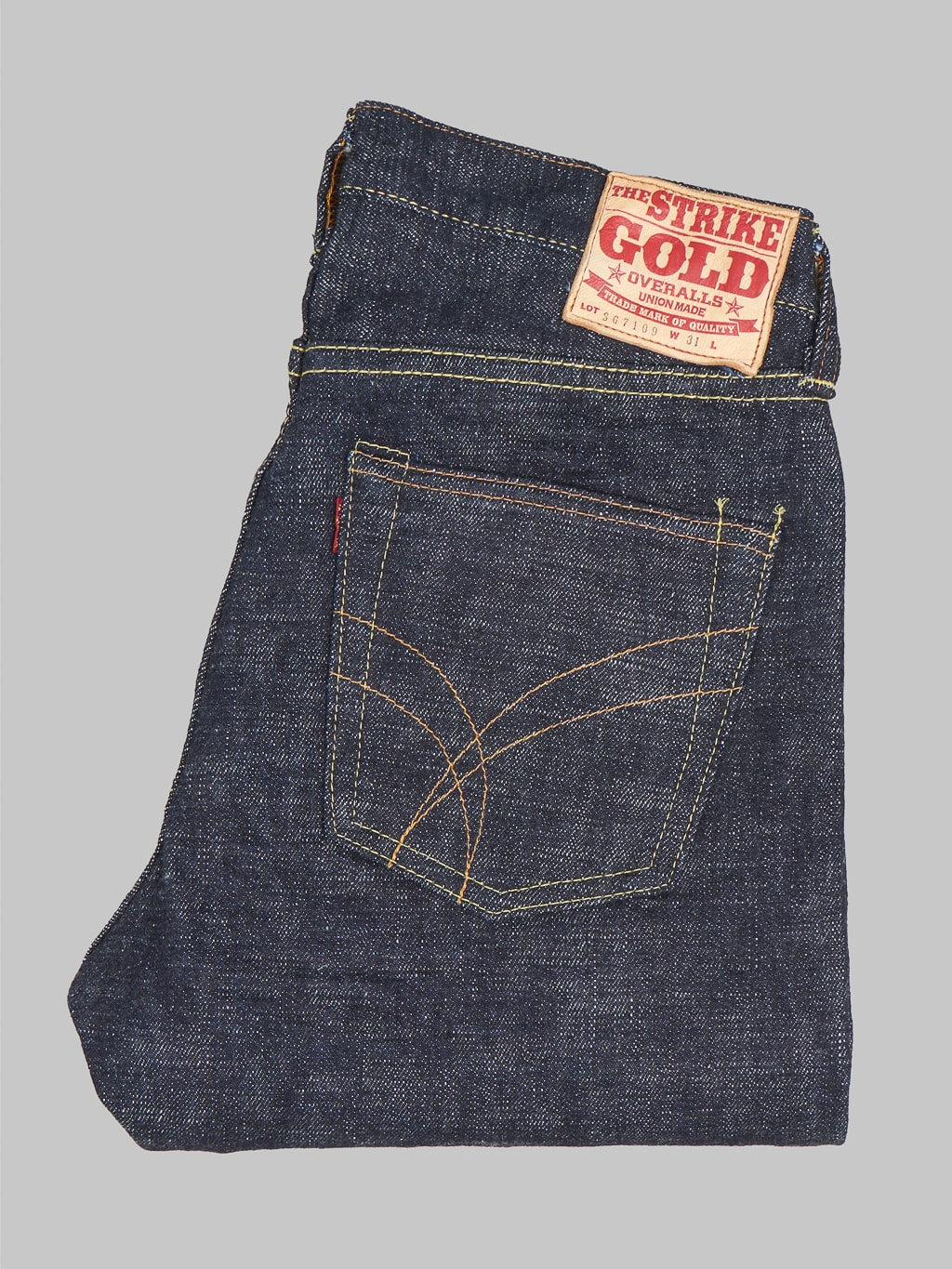 The Strike Gold 7109 Ultra Slubby Slim Tapered Jeans cotton fabric