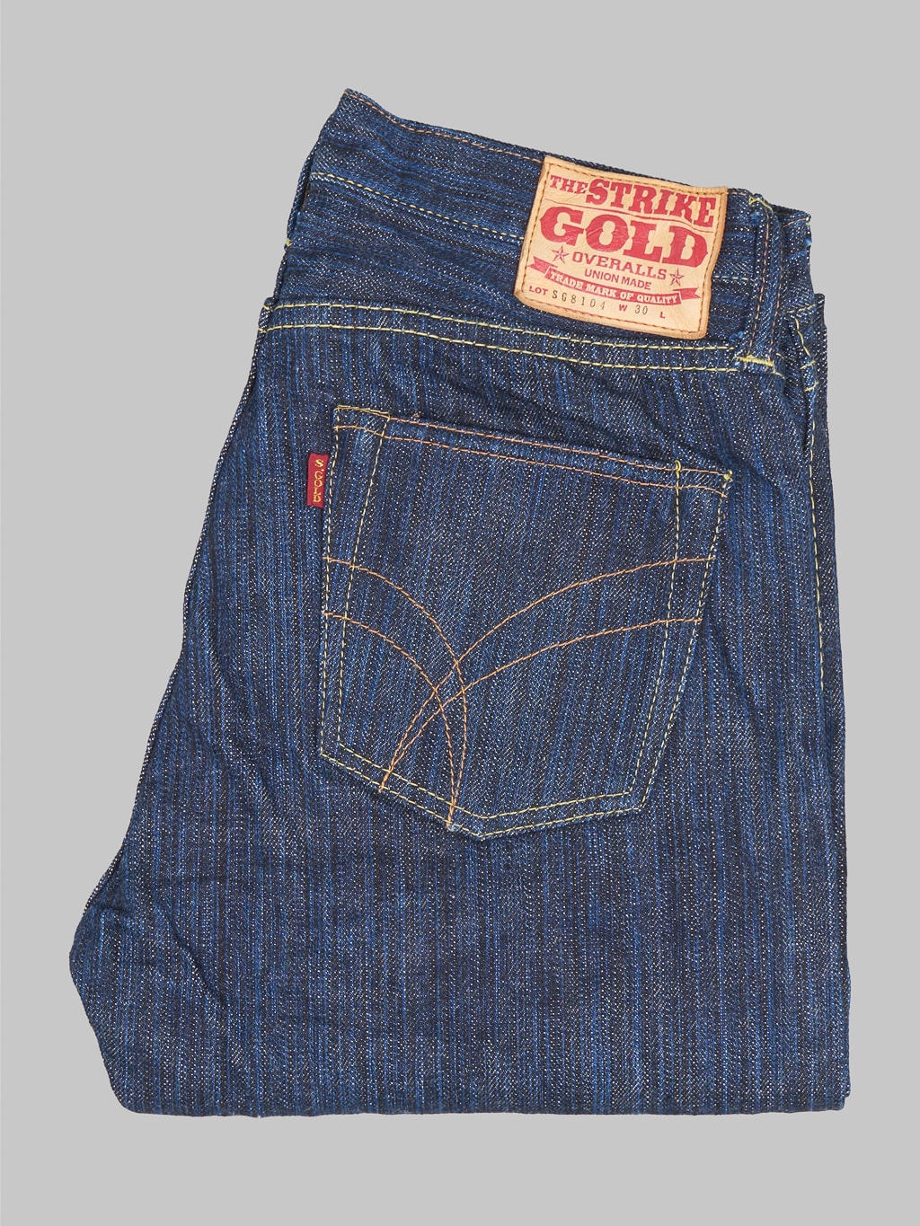 The Strike Gold 8104 Shower Slub straight tapered jeans