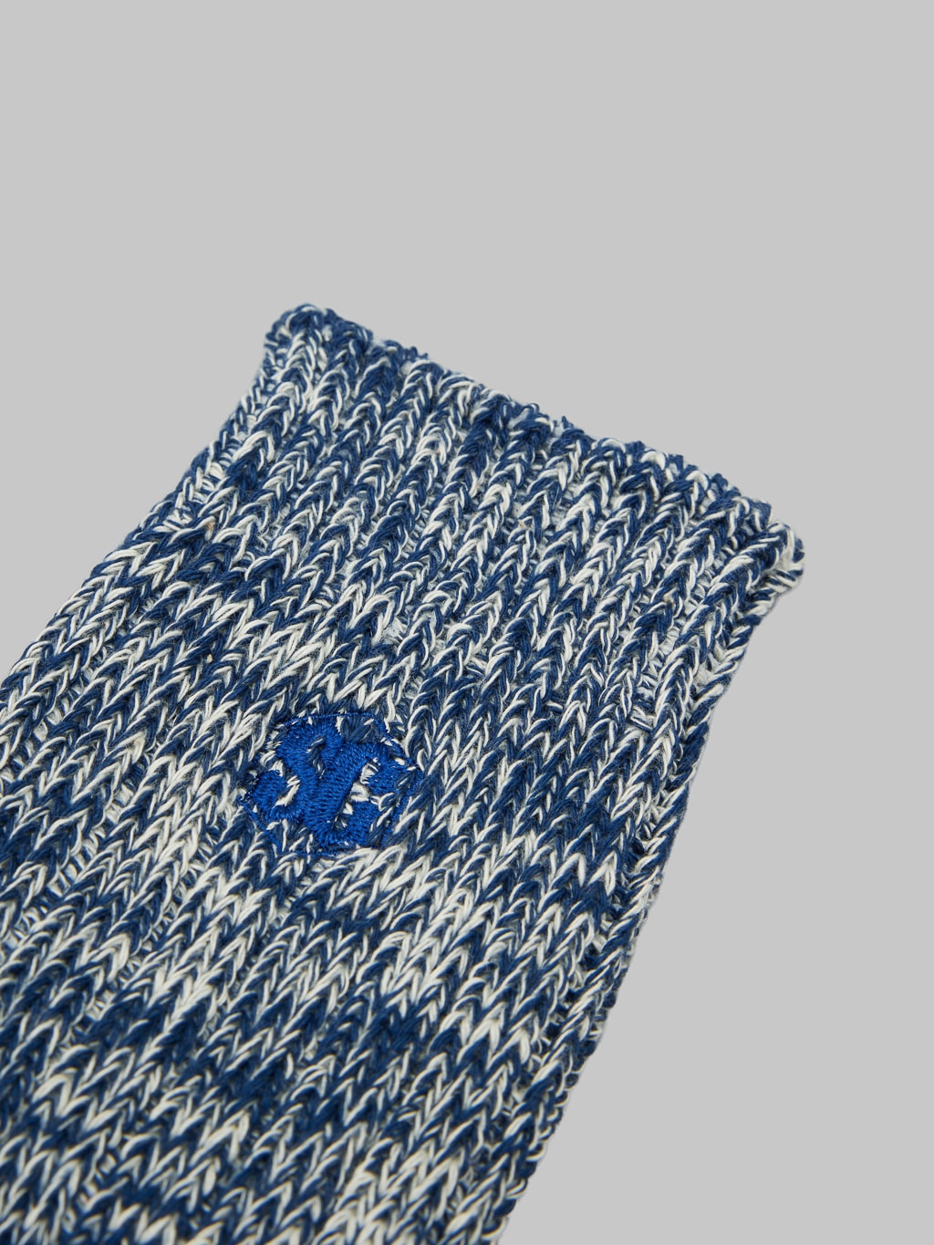 The Strike Gold Remnant Yarn Socks Blue logo embroided