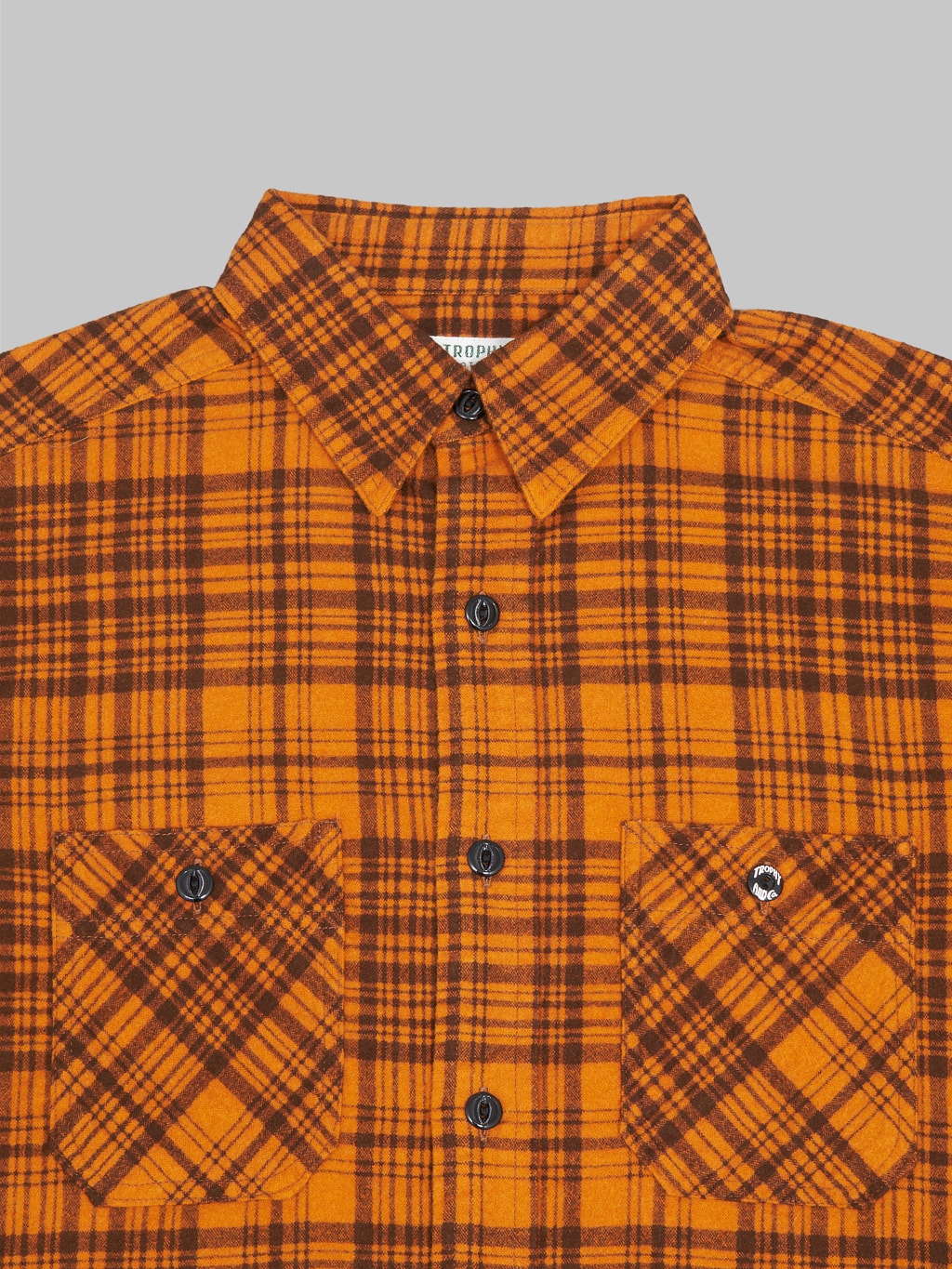 Trophy Clothing Machine Signal Check Shirt Orange chest
